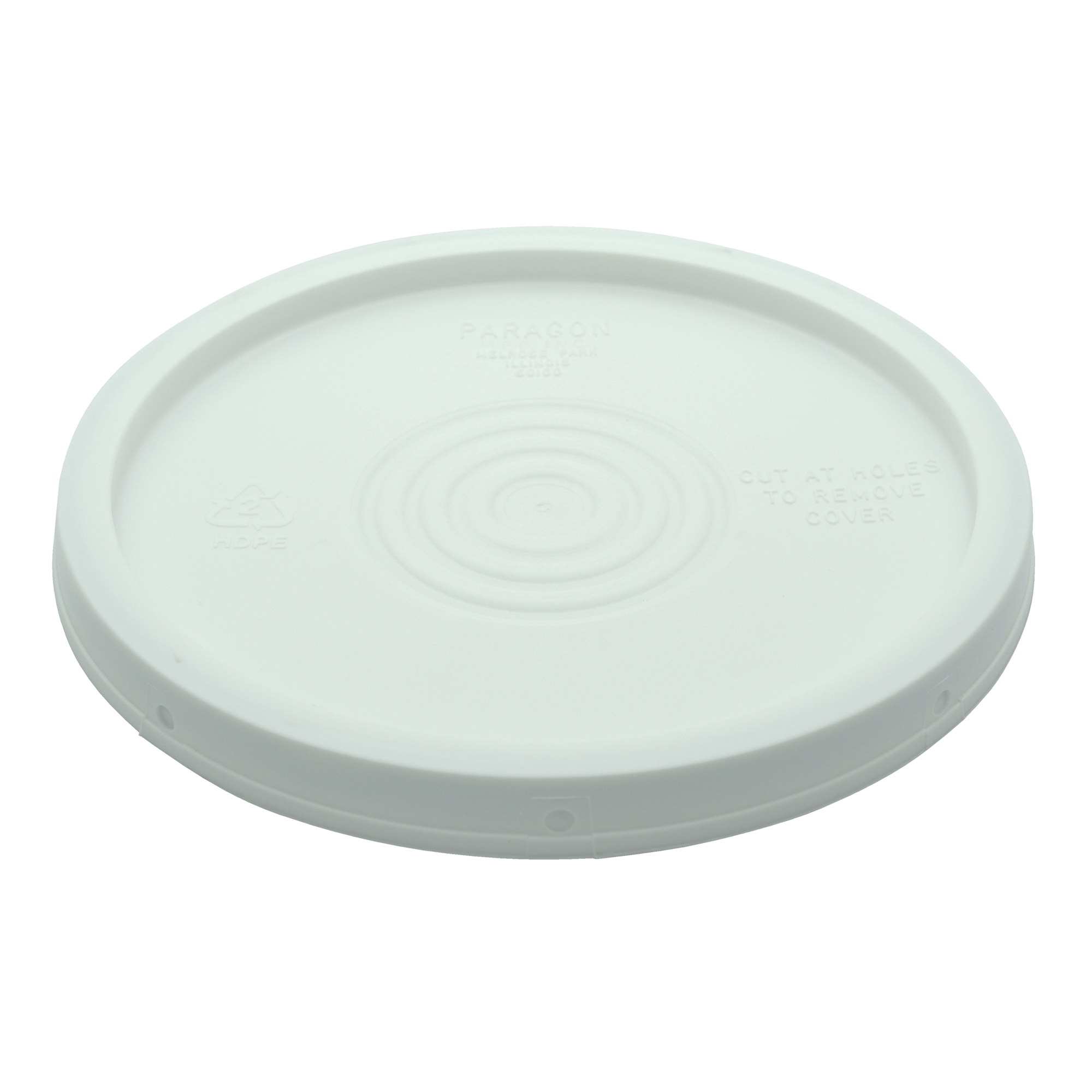 Vestil High Density Polyethylene 3-1/2, 5 and 6 Gallon Standard Lid White